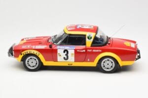 Fiat 124 Abarth #3 Barbasio / Sodano East African Safari Rally 1974 Sun Star 1:18 4952 Druckguss — Bild 4 von 8