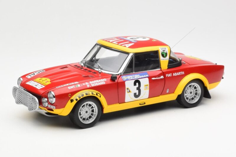 Fiat 124 Abarth #3 Barbasio / Sodano East African Safari Rally 1974 Sun Star 1:18 4952 Druckguss
