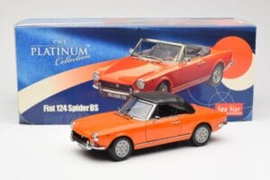 Fiat 124 BS Orange Sun Star 1:18 4906 Druckguss — Bild 8 von 8