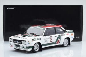 Fiat 131 Abarth Alitalia #2 W. Röhrl / C. Geistdörfer Rally Monte Carlo 1978 Kyosho 1:18 08376G Druckguss — Bild 10 von 10