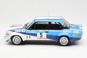Fiat 131 Abarth #5 Team Fiat Works Rally Portugal 1980 Kyosho 1:18 08376A Druckguss — Bild 4 von 8
