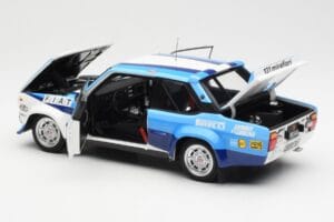 Fiat 131 Abarth #5 Team Fiat Works Rally Portugal 1980 Kyosho 1:18 08376A Druckguss — Bild 5 von 8