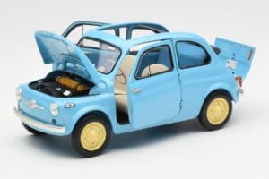 Fiat Nuova 500 Celeste Blau Kyosho 1:18 08966LB Druckguss — Bild 2 von 8