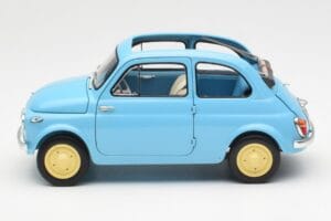 Fiat Nuova 500 Celeste Blau Kyosho 1:18 08966LB Druckguss — Bild 4 von 8
