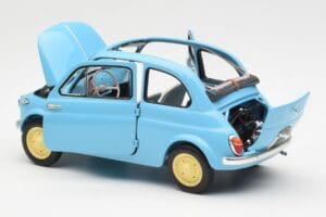 Fiat Nuova 500 Celeste Blau Kyosho 1:18 08966LB Druckguss — Bild 5 von 8