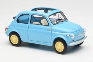 Fiat Nuova 500 Celeste Blau Kyosho 1:18 08966LB Druckguss — Bild 6 von 8