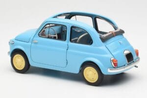 Fiat Nuova 500 Celeste Blau Kyosho 1:18 08966LB Druckguss — Bild 7 von 8