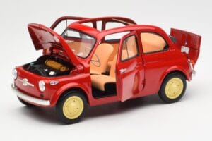 Fiat Nuova 500 Coral Rot Kyosho 1:18 08966R Druckguss — Bild 2 von 8