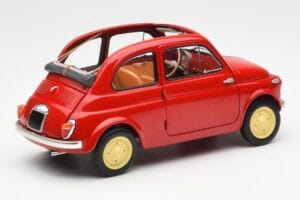 Fiat Nuova 500 Coral Rot Kyosho 1:18 08966R Druckguss — Bild 3 von 8