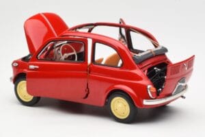 Fiat Nuova 500 Coral Rot Kyosho 1:18 08966R Druckguss — Bild 5 von 8