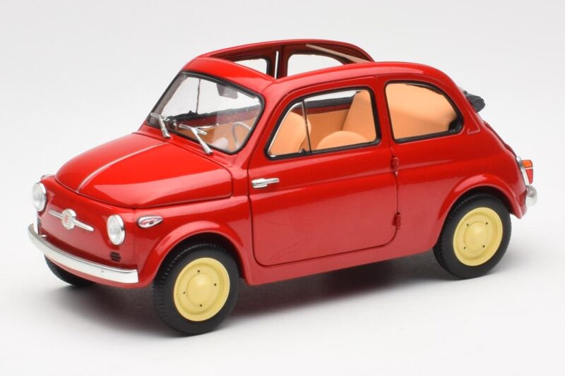 Fiat Nuova 500 Coral Rot Kyosho 1:18 08966R Druckguss