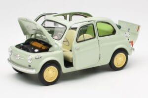 Fiat Nuova 500 Clear Grün Kyosho 1:18 08966LG Druckguss — Bild 2 von 8
