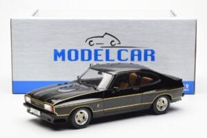 Ford Capri Mk2 X-Pack Schwarz MCG 1:18 MCG18348 Druckguss — Bild 6 von 6