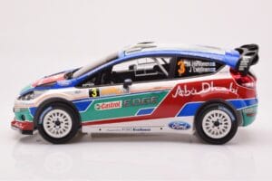 Ford Fiesta RS WRC Ford Abu Dhabi #3 M. Hirvonen / J. Lehtinen Winner Rally Australia 2011 Minichamps 1:18 151110803 Druckgus — Bild 3 von 6