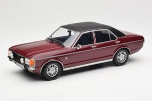 Ford Granada Mk1 Metallic Dunkelrot Matt Schwarz MCG 1:18 MCG18393 Druckguss