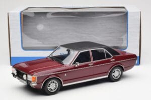 Ford Granada Mk1 Metallic Dunkelrot Matt Schwarz MCG 1:18 MCG18393 Druckguss — Bild 6 von 6