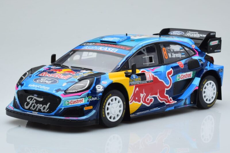 Ford Puma Rally1 WRC #8 O. Tanak / M. Jarveoja Winner Rally Sweden 2023 IXO 1:18 18RMC154A Druckguss