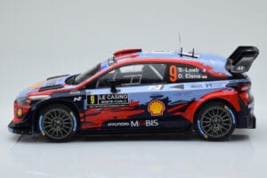Hyundai i20 Coupe WRC #9 S. Loeb / I. Galmiche Rally Monte Carlo 2020 IXO 1:18 18RMC067B Druckguss — Bild 3 von 6