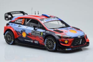 Hyundai i20 Coupe WRC #9 S. Loeb / I. Galmiche Rally Monte Carlo 2020 IXO 1:18 18RMC067B Druckguss — Bild 4 von 6