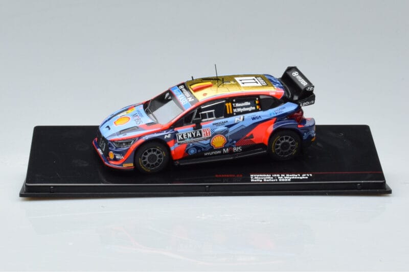 Hyundai i20 N Rally1 #11 T. Neuville / M. Wydaeghe Safari Rally Kenya 2022 IXO 1:43 Hyundai i20 N Rally1 #11 T. Neuville / M. Wydaeghe Safari Rally Kenya 2022 IXO 1:43 RAM855 Druckguss