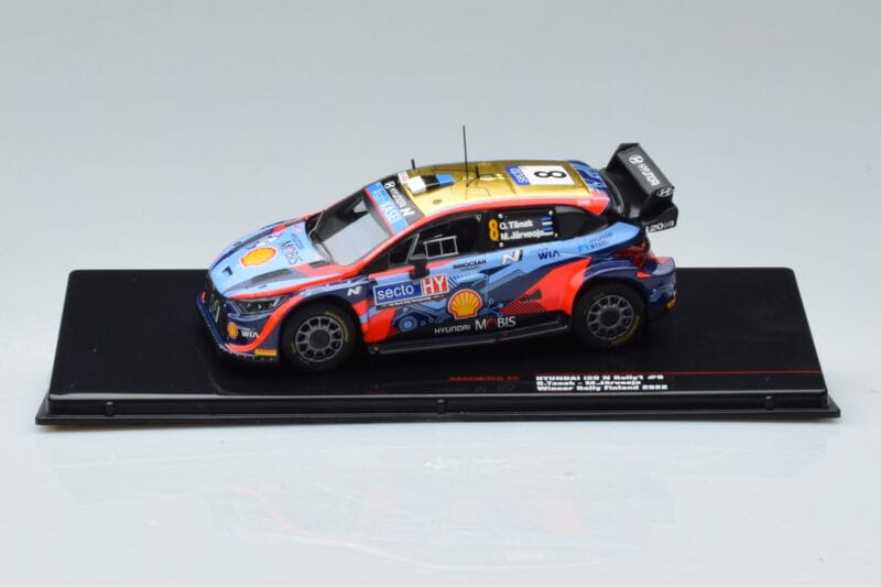 Hyundai i20 N Rally1 #8 O. Tänak / M. Järveoja Rally Finland 2022 IXO 1:43 RAM865 Druckguss