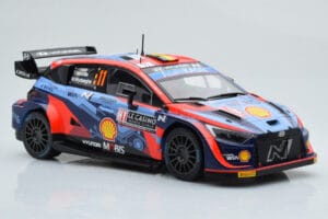 Hyundai i20 N Rally1 #11 T. Neuville / M. Wydaeghe Rally Monte Carlo 2022 IXO 1:18 18RMC112 Druckguss — Bild 4 von 6