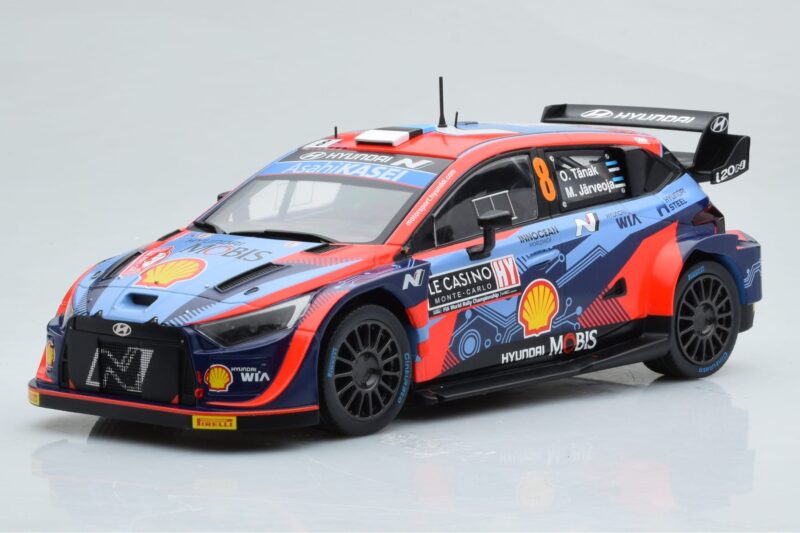 Hyundai i20 N Rally1 #8 O. Tanak / M. Jarveoja Rally Monte Carlo 2022 IXO 1:18 18RMC113 Druckguss