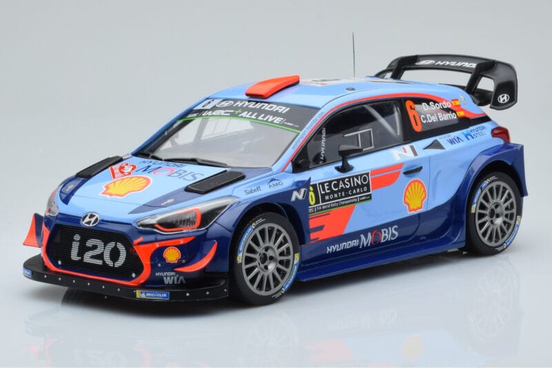 Hyundai i20 Coupe WRC #6 D. Sordo / C. del Barrio Rally Monte Carlo 2018 IXO 1:18 18RMC030C Druckguss