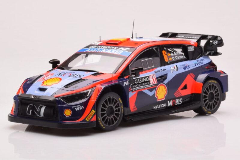 Hyundai i20 N Rally1 #6 D. Sordo / C. Carrera Rally Monte Carlo 2023 IXO 1:18 18RMC153B Druckguss