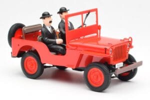 Jeep Willys Tintin 2 Figuren UT Models 1:18 180150000 Druckguss — Bild 4 von 6