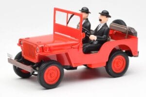 Jeep Willys Tintin 2 Figuren UT Models 1:18 180150000 Druckguss