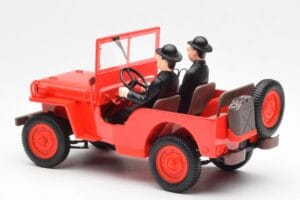 Jeep Willys Tintin 2 Figuren UT Models 1:18 180150000 Druckguss — Bild 5 von 6