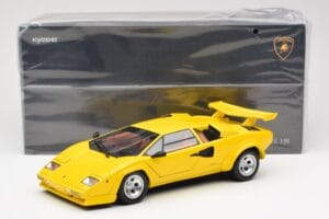Lamborghini Countach LP 5000 Quattrovalvole Gelb Kyosho 1:18 08320Y Druckguss — Bild 8 von 8