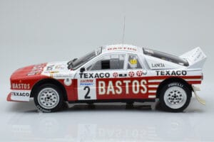 Lancia 037 Bastos #2 P. Snijers / D. Colebunders Rally Ypres 1985 IXO 1:18 18RMC136 Druckguss — Bild 3 von 6