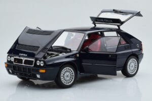 Lancia Delta HF Integrale Club Italia Blau Kyosho 1:18 08343SC Druckguss — Bild 2 von 8