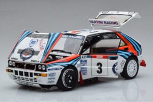 Lancia Delta HF Integrale Evoluzione #3 D. Auriol / B. Occelli Tour de Corse 1992 Kyosho 1:18 08348H Druckguss — Bild 2 von 9