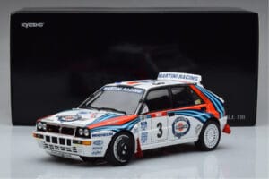 Lancia Delta HF Integrale Evoluzione #3 D. Auriol / B. Occelli Tour de Corse 1992 Kyosho 1:18 08348H Druckguss — Bild 9 von 9