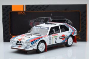 Lancia Delta S4 #2 M. Alen / I. Kivimaki Rally San Remo 1986 IXO 1:18 18RMC130A Druckguss — Bild 6 von 6