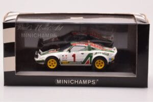 Lancia Stratos #1 S. Munari / S. Maiga Rally Monte Carlo 1977 Minichamps 1:43 430771201 Druckguss — Bild 4 von 4