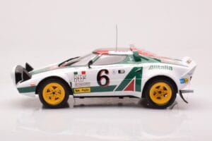 Lancia Stratos HF #6 B. Waldegård / H. Thorszelius Rally Monte Carlo 1976 IXO 1:18 18RMC162B Druckguss — Bild 3 von 6