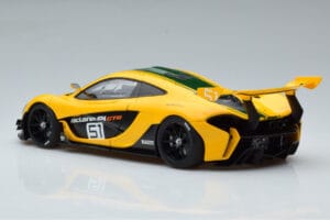 McLaren P1 GTR Gelb Mit Grünen Streifen AUTOart 1:18 81544 Komposit — Bild 6 von 7