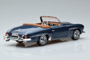 Mercedes 190 SL W121 Roadster Blau Norev 1:18 B66040625 Druckguss — Bild 3 von 8