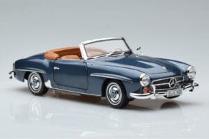 Mercedes 190 SL W121 Roadster Blau Norev 1:18 B66040625 Druckguss — Bild 6 von 8