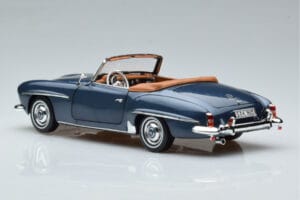 Mercedes 190 SL W121 Roadster Blau Norev 1:18 B66040625 Druckguss — Bild 7 von 8