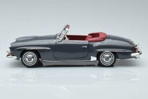 Mercedes 190 SL W121 Roadster Grau Norev 1:18 183402 Druckguss — Bild 4 von 8
