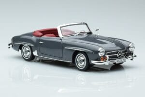 Mercedes 190 SL W121 Roadster Grau Norev 1:18 183402 Druckguss — Bild 5 von 8