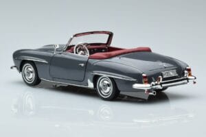 Mercedes 190 SL W121 Roadster Grau Norev 1:18 183402 Druckguss — Bild 6 von 8
