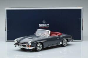 Mercedes 190 SL W121 Roadster Grau Norev 1:18 183402 Druckguss — Bild 8 von 8
