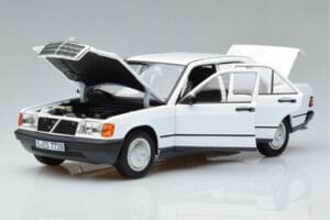 Mercedes 190 E W201 Weiß Norev 1:18 183820 Druckguss — Bild 2 von 7