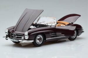 Mercedes 300 SL W198 Roadster Rot Norev 1:18 183891 Druckguss — Bild 2 von 8